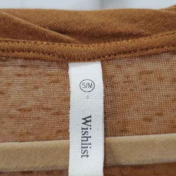 Wishlist Scoop Neck Loose Top Twisted Band Teeshirt, Size S/M - Picture 3 of 6